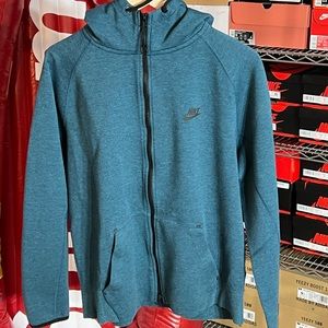 Nike tech fleece hoodie, dark green, size L